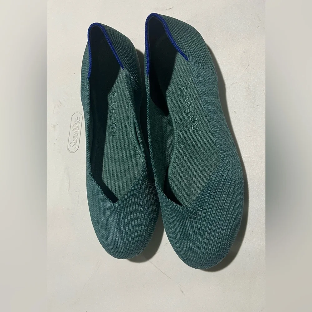 Rothy's Teal Women's Flats Sz 6 - Picture 6 of 10
